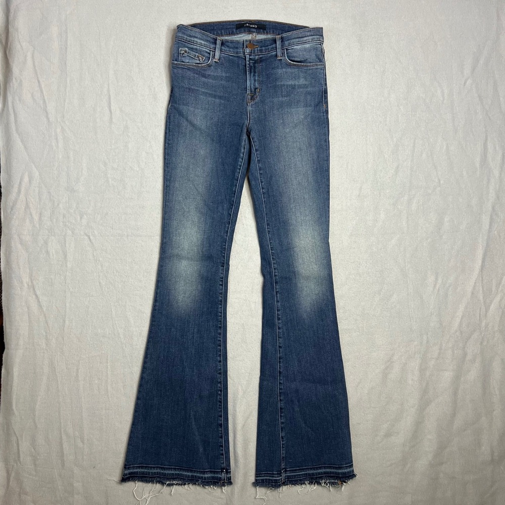 J Brand Sneaker Flare Jeans Sz 28 Ashbury Boho Stretch Hippie Boho Festival